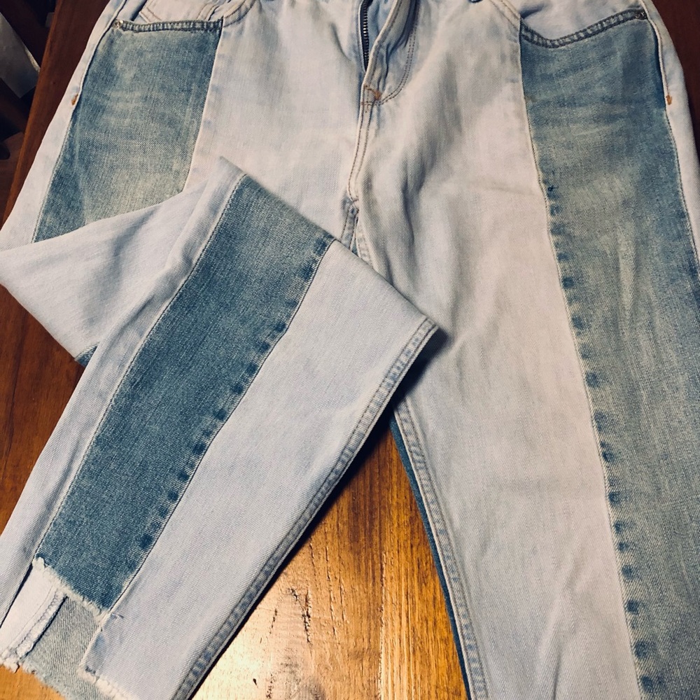 Womens Pepe jeans multipanel, cropped, size 28